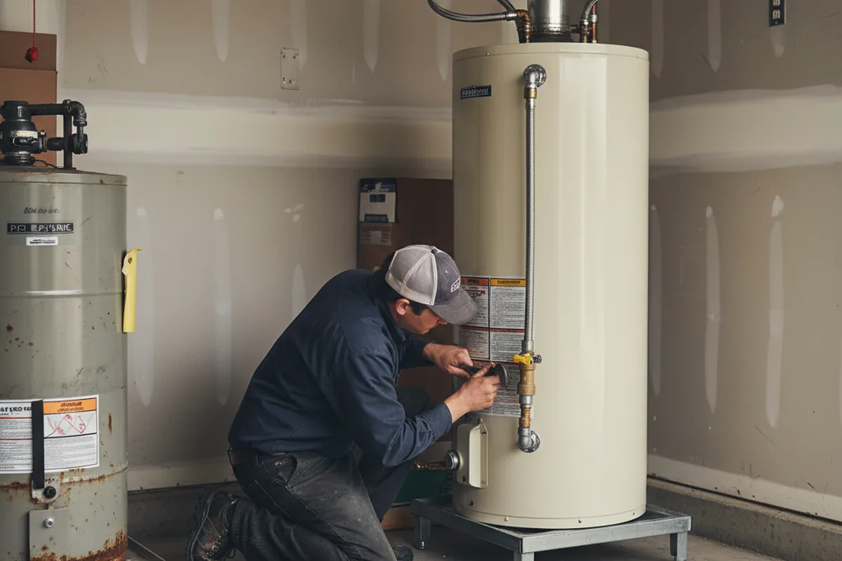 Water heater and shutoff valve replacement in Pine Ridge